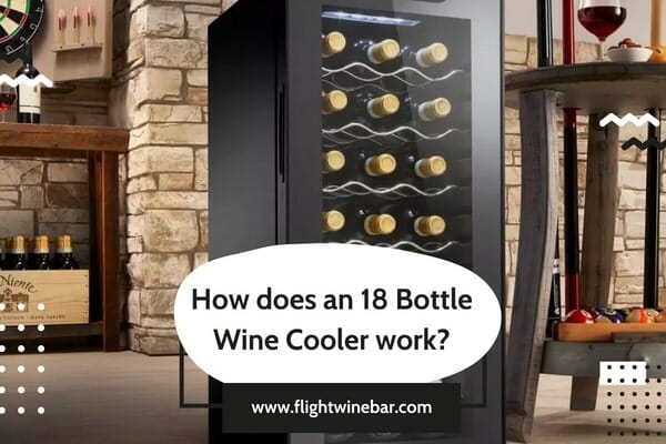 How does an 18 Bottle Wine Cooler work