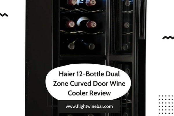 Haier 12-Bottle Dual Zone Curved Door with Smoked Glass Wine Cellar