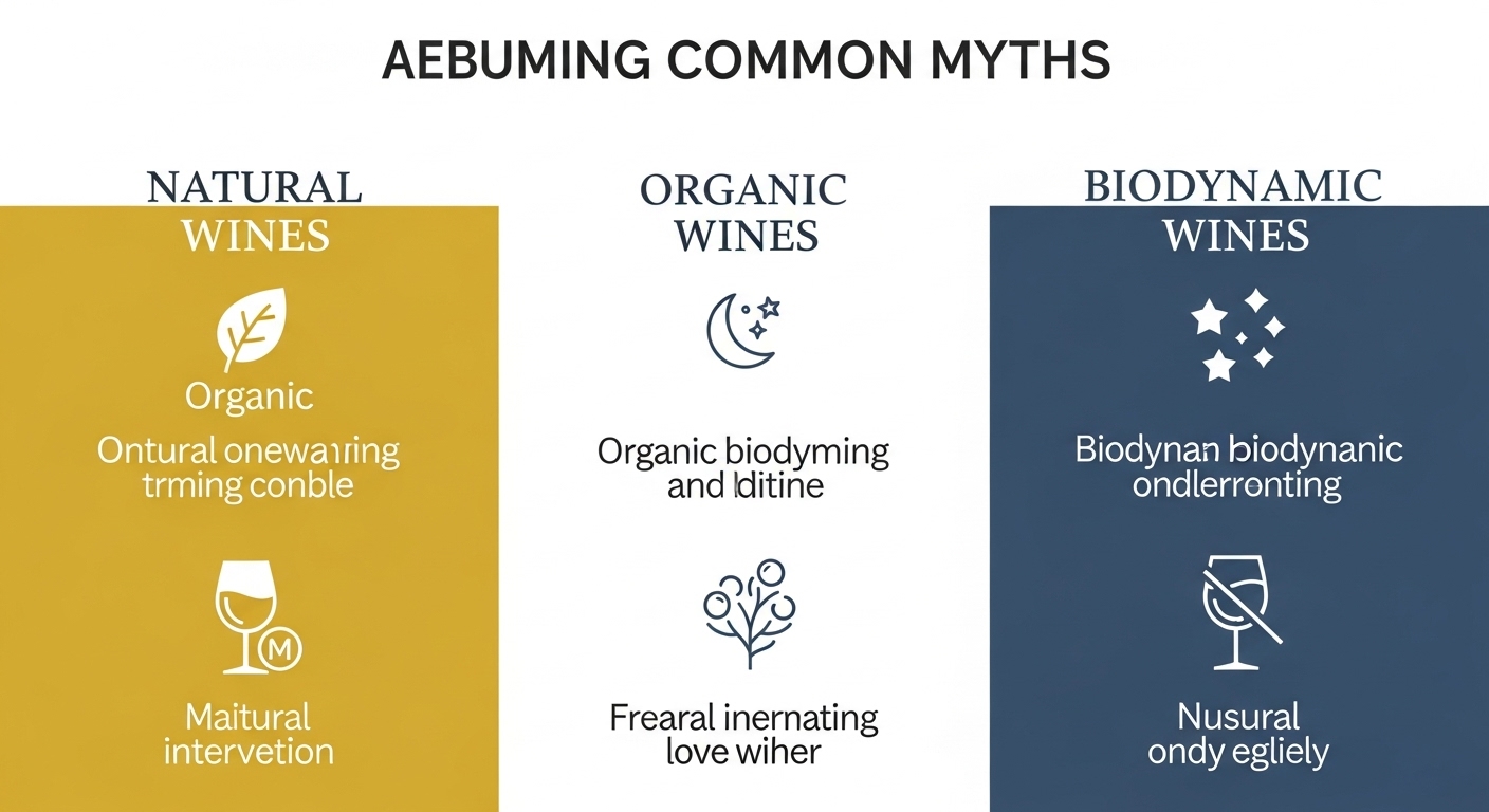 Common myths and facts about natural, organic, and biodynamic wines