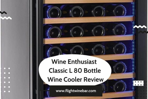 wine enthusiast classic l 80 bottle wine cellar