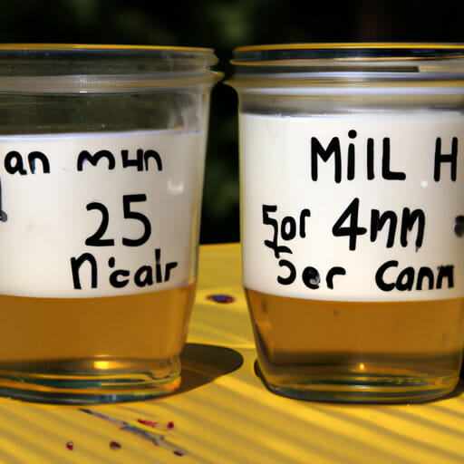 how many ounces in a half pint