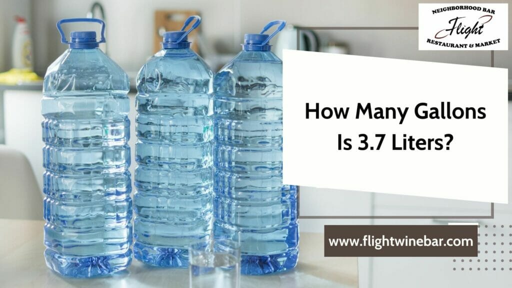How Many Gallons Is 3.7 Liters