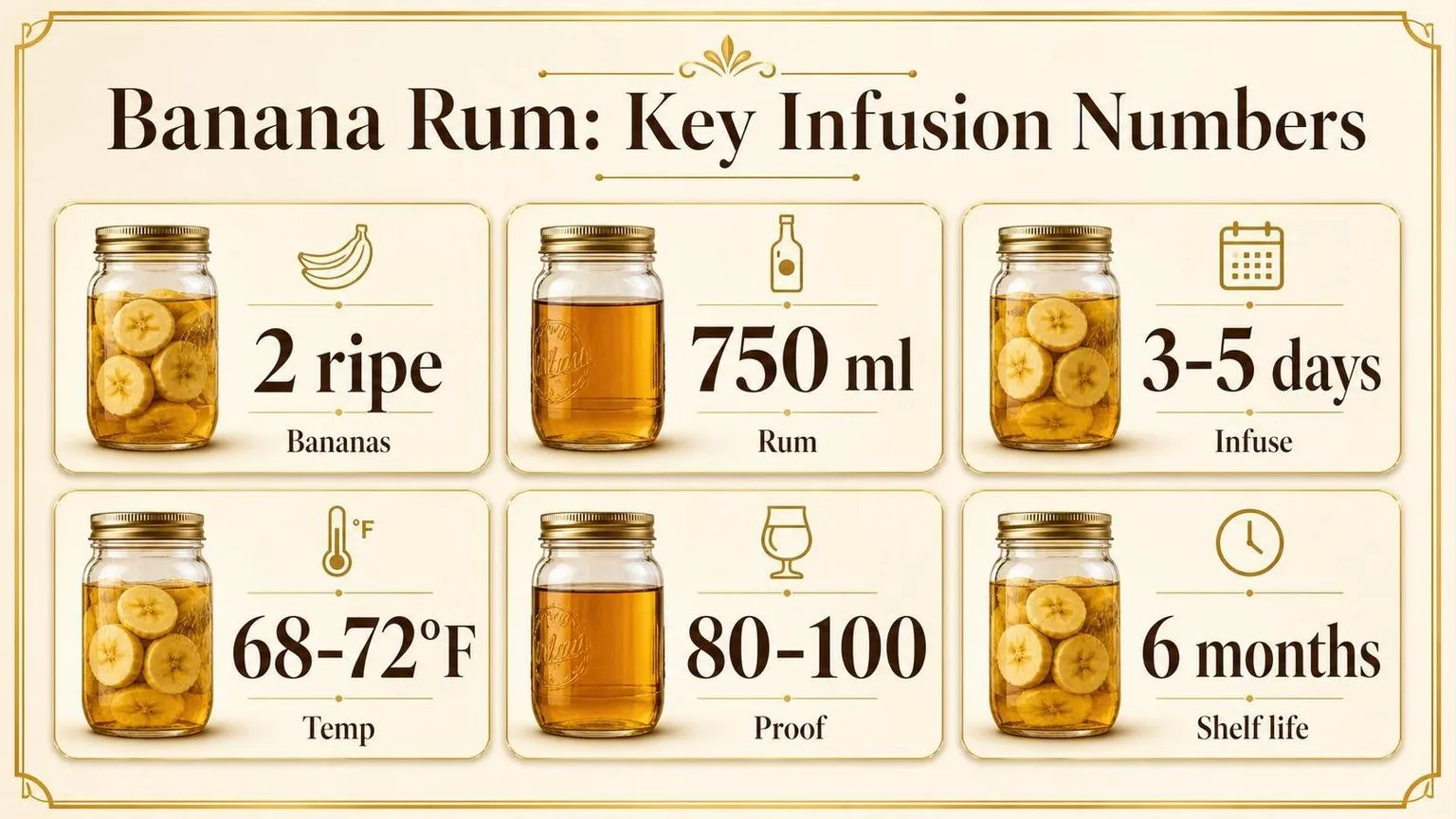 How To Make Banana Infused Rum? 1 Banana Rum Infusion: The Numbers That Matter — key facts at a glance