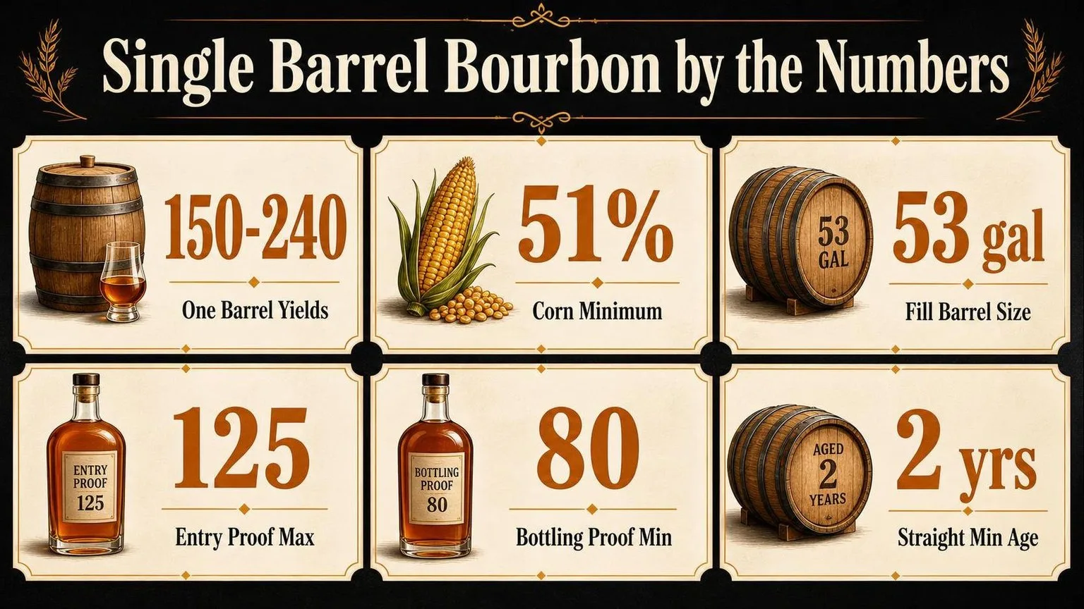 Single Barrel Bourbon By The Numbers — key facts at a glance