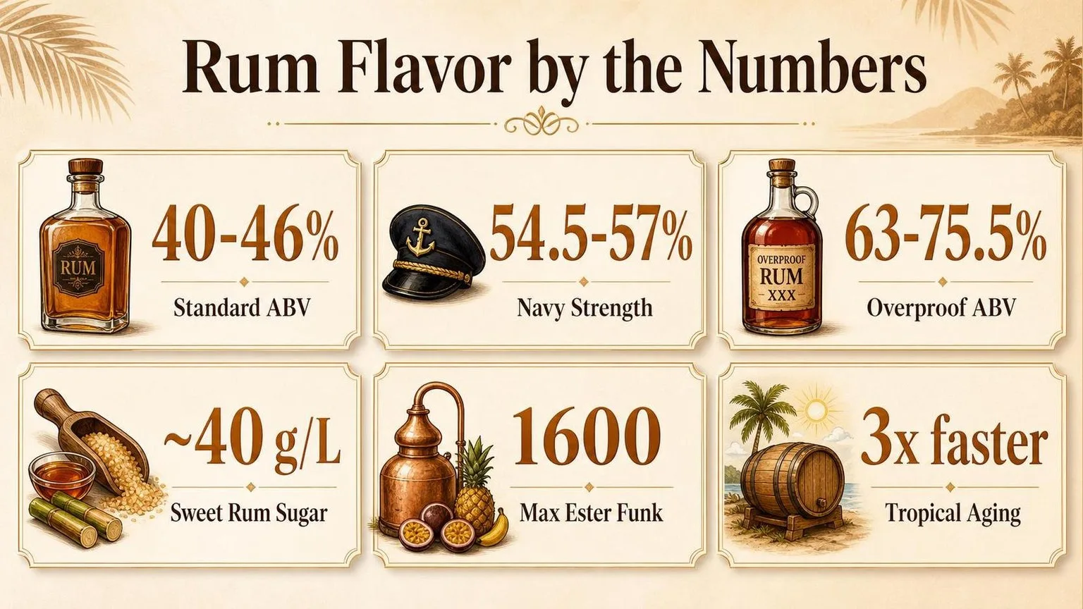 Rum Decoded: The Numbers Behind the Flavor — key facts at a glance