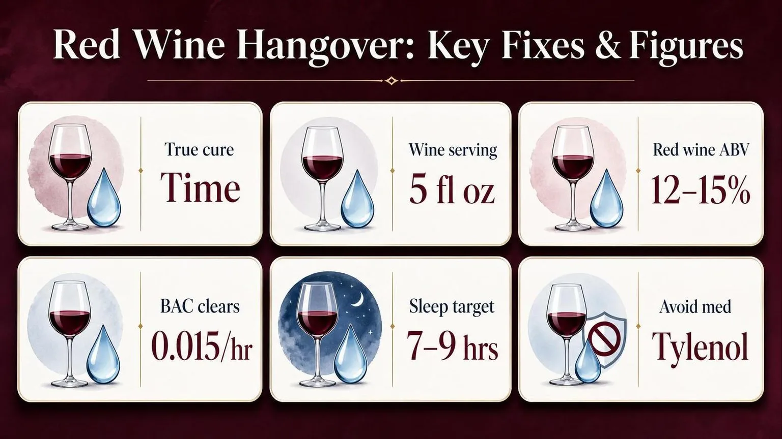 Red Wine Hangover: Key Numbers — key facts at a glance