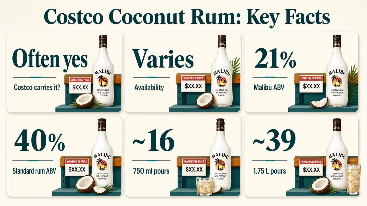 Does Costco Liquor Store Have Coconut Rum? 1 Coconut Rum at Costco: The Key Numbers — key facts at a glance