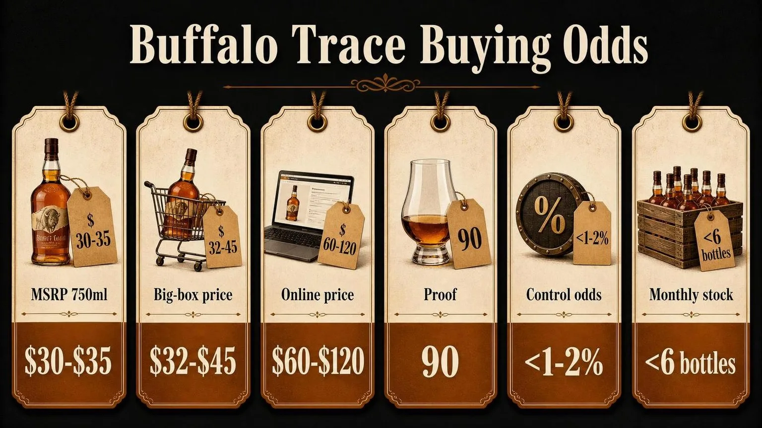 Where To Buy Buffalo Trace Bourbon? 1 Buffalo Trace: Price, Proof & Odds — key facts at a glance
