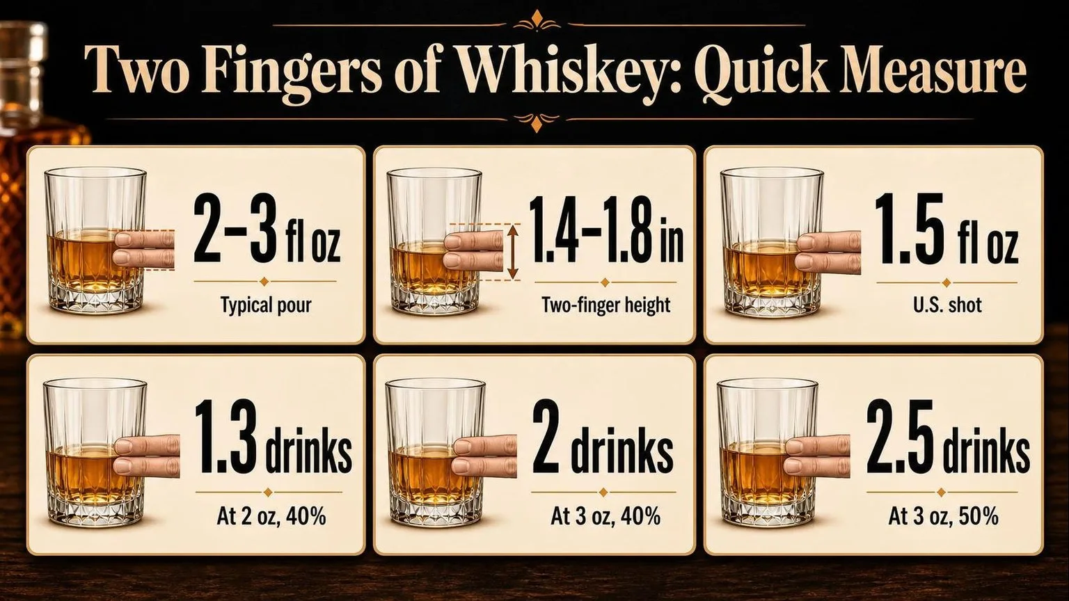Two Fingers of Whiskey: Key Numbers — key facts at a glance