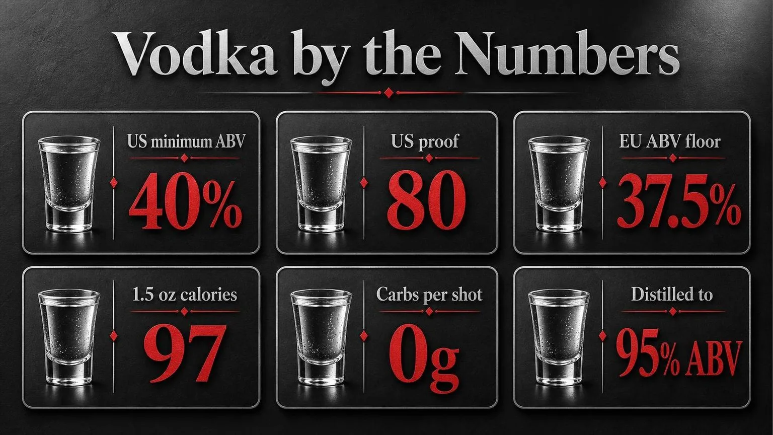 Vodka By The Numbers — key facts at a glance