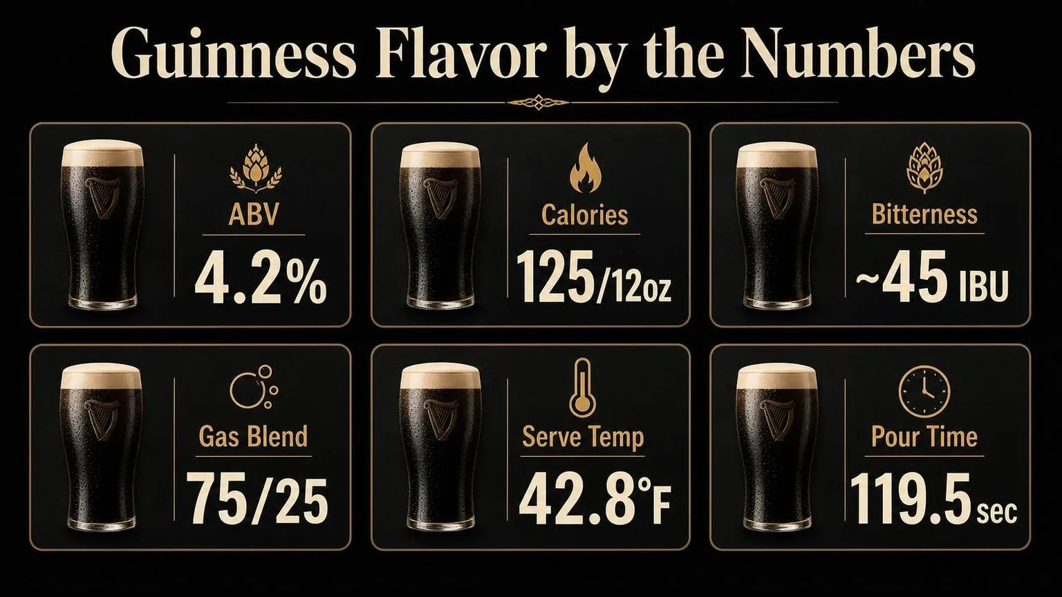 Guinness Draught by the Numbers — key facts at a glance