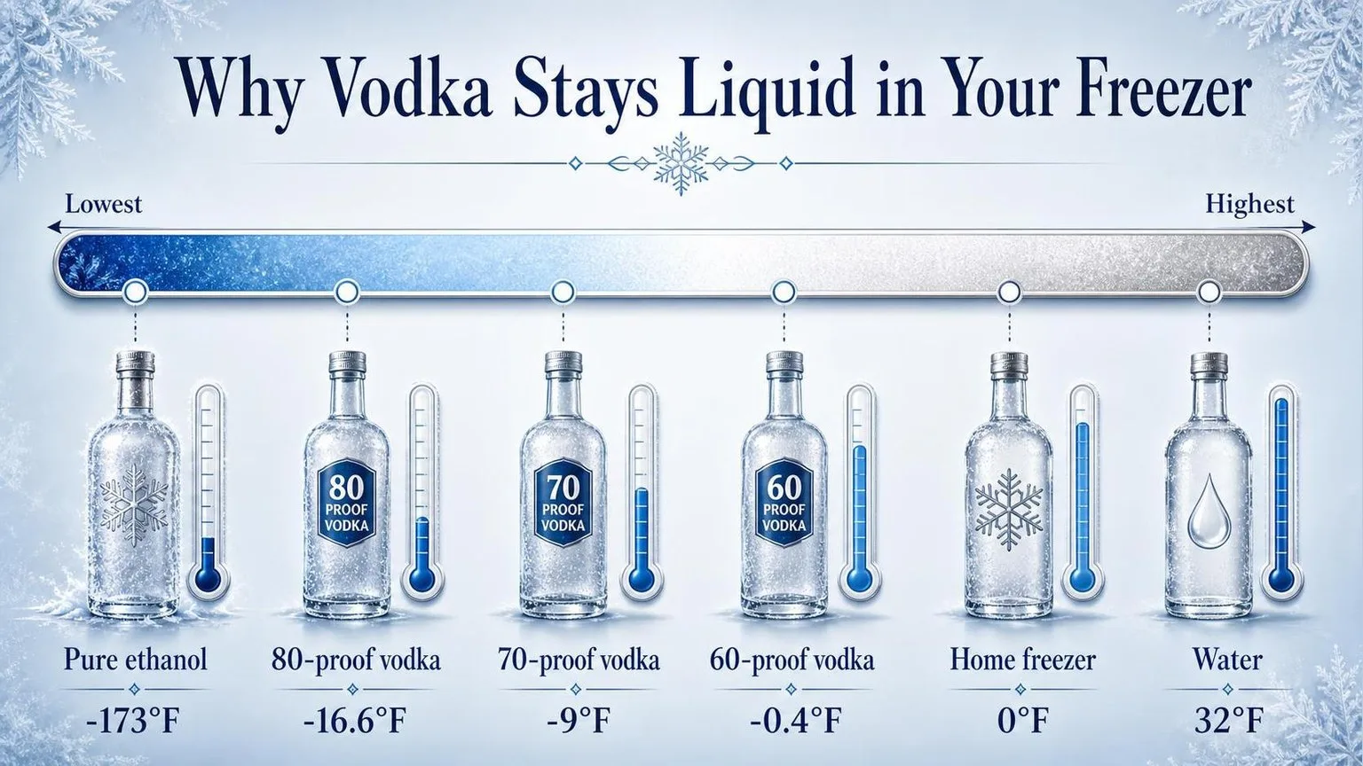 Does Vodka Freeze? The Truth You Didn't Know 1 Vodka Freezing Points by Proof — key facts at a glance