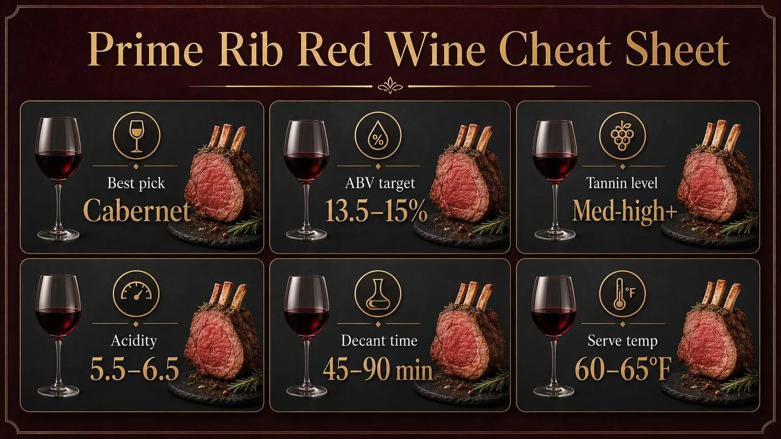 Prime Rib & Red Wine: The Perfect Match — key facts at a glance