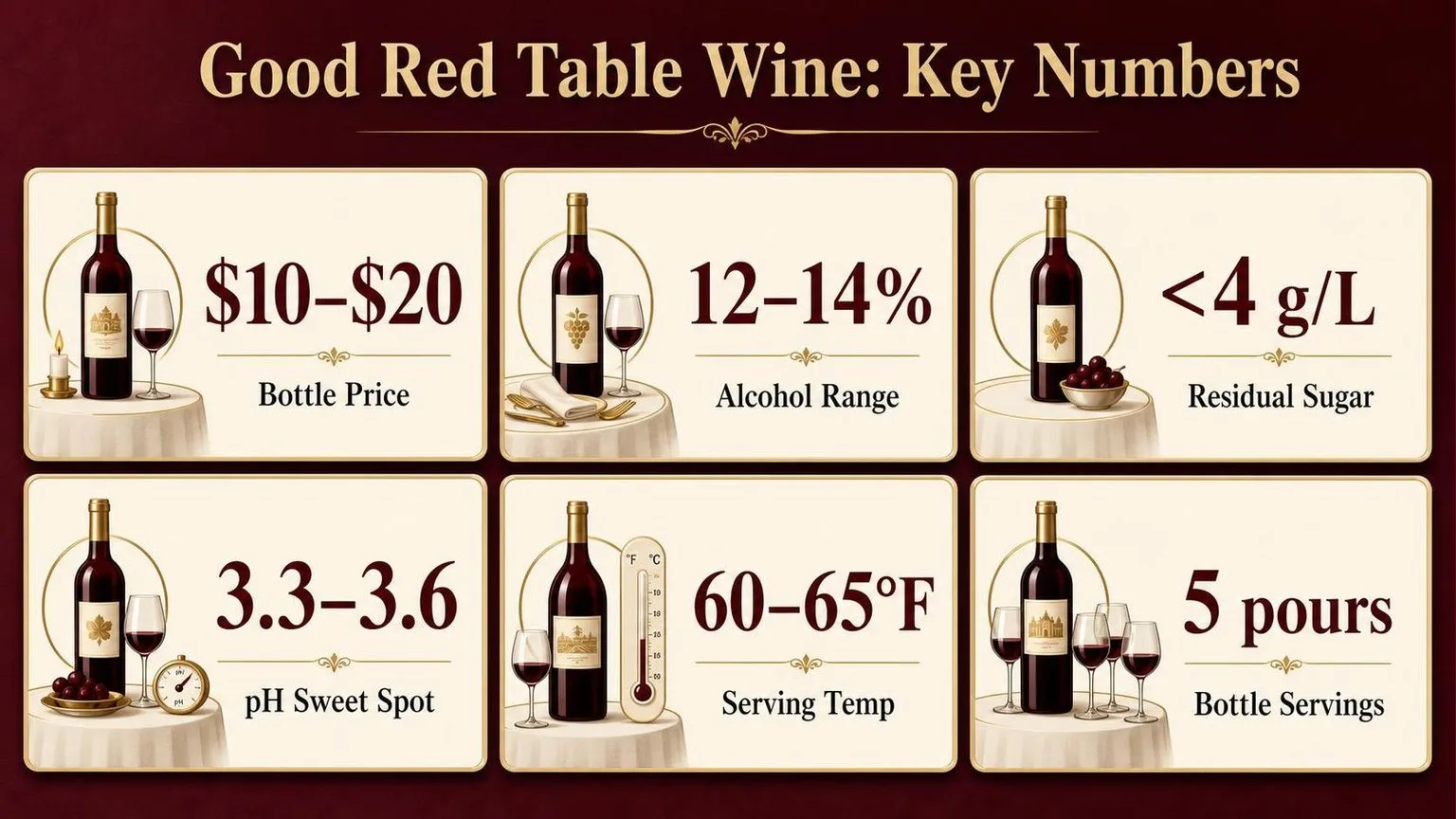 What Makes a Good Red Table Wine — key facts at a glance
