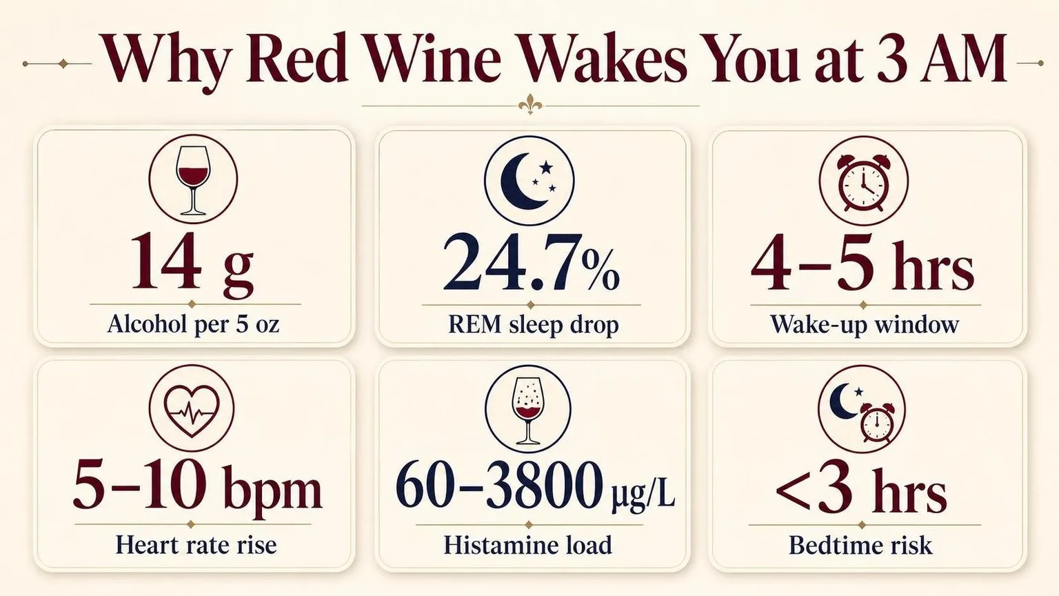 Why Does Red Wine Keep Me Awake At Night? 1 Why Red Wine Wrecks Your Sleep — key facts at a glance