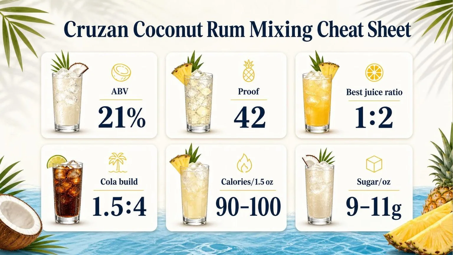 Cruzan Coconut Rum: Mix Like a Pro — key facts at a glance