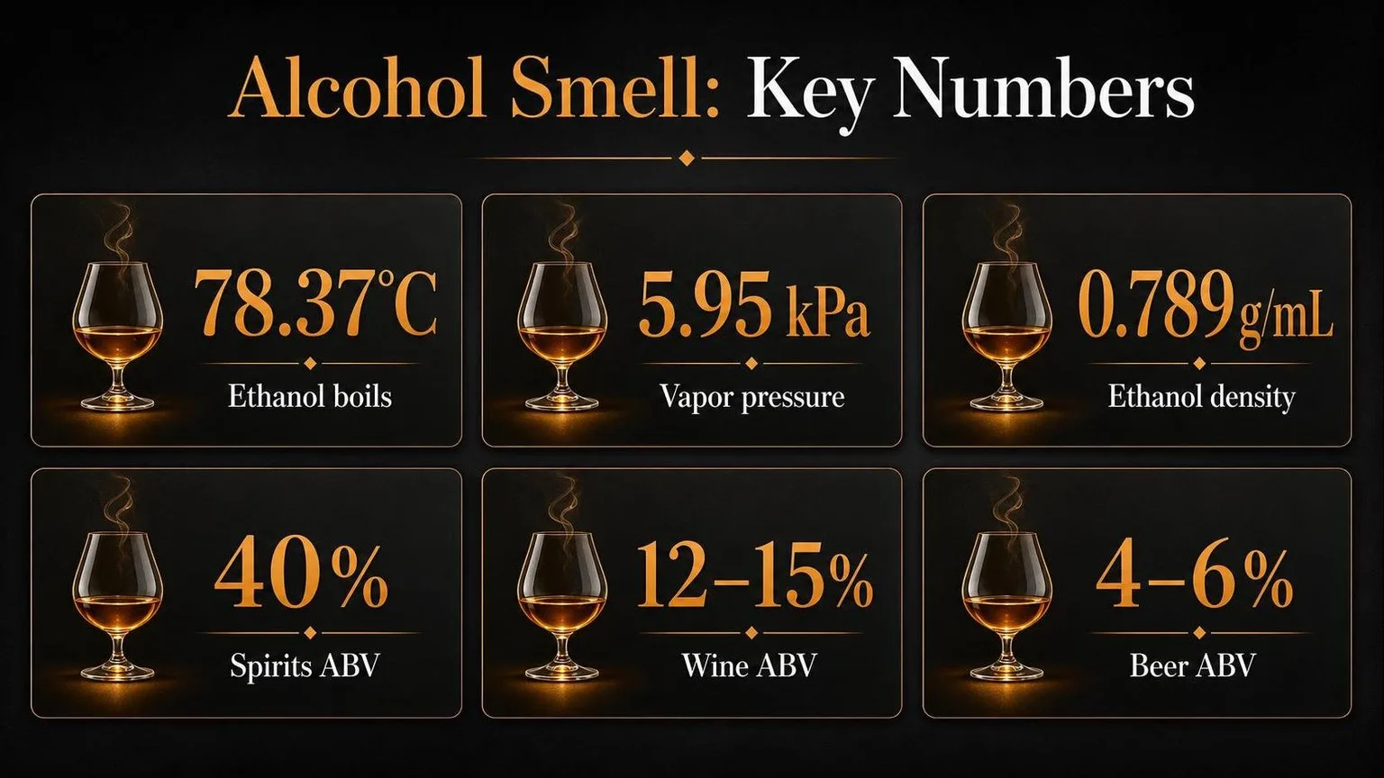 Alcohol Smell: Key Numbers — key facts at a glance