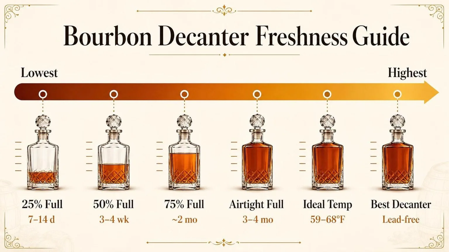 Bourbon in a Decanter: Fill Level vs Freshness — key facts at a glance