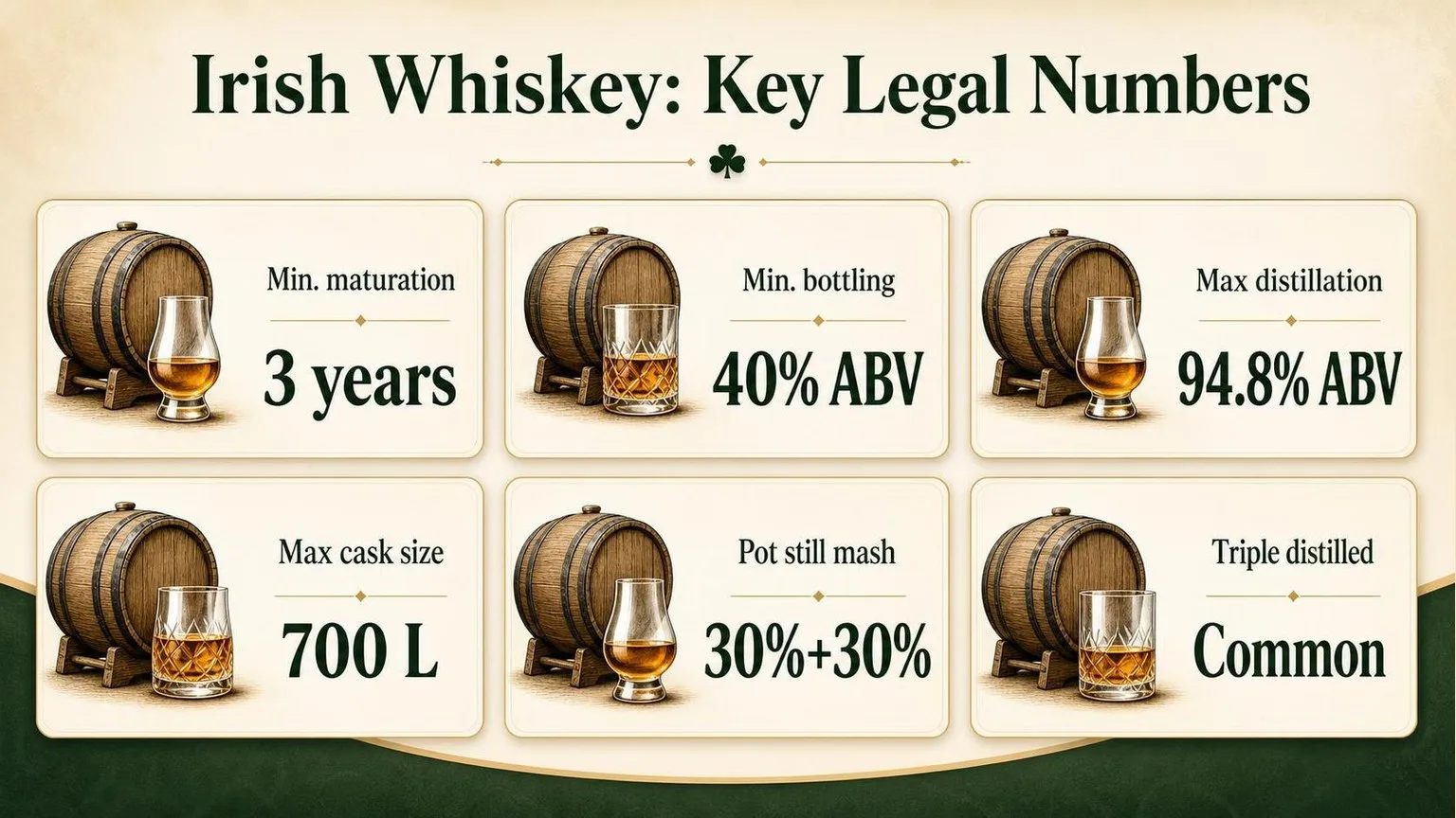Irish Whiskey by the Numbers — key facts at a glance