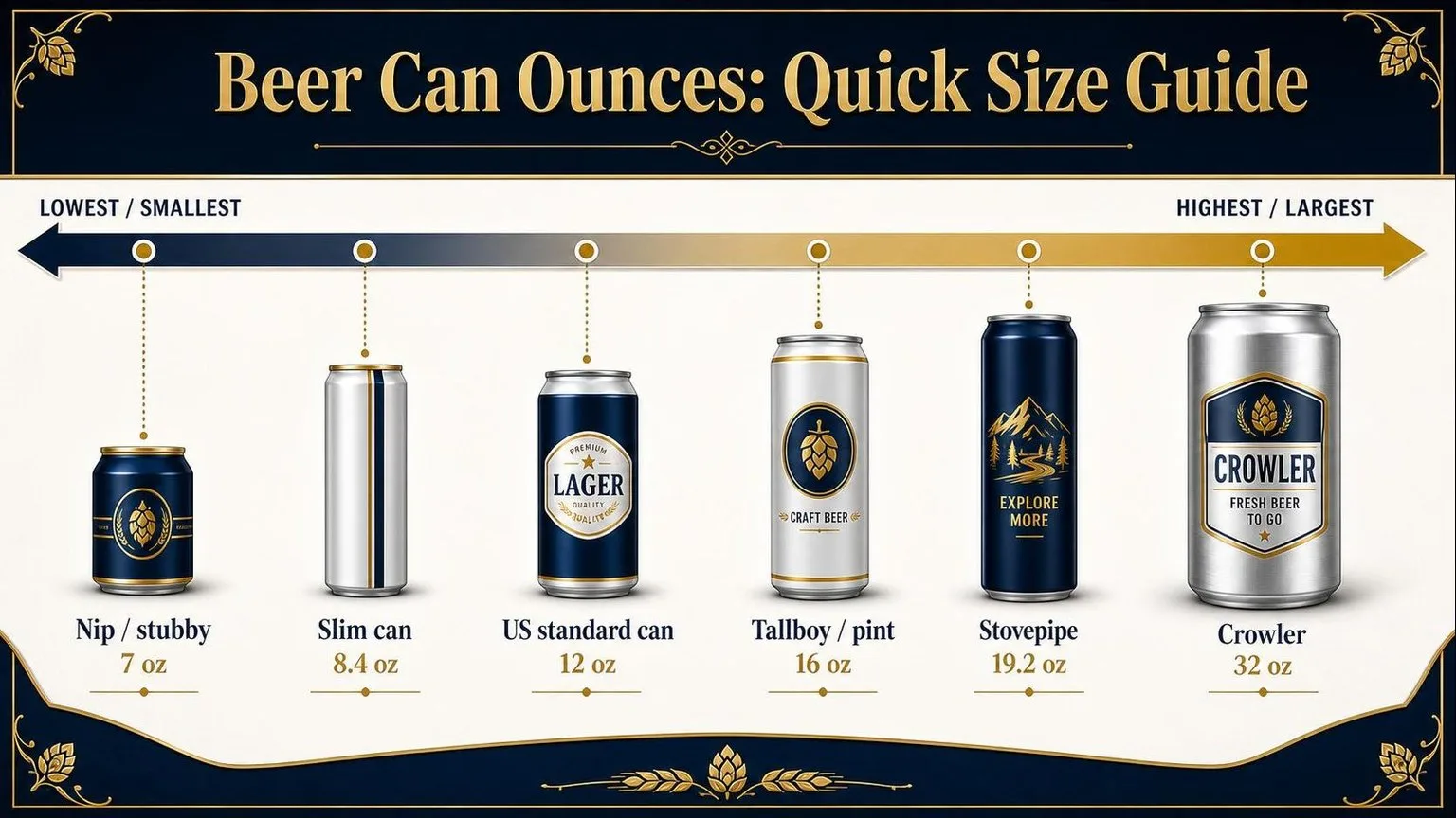 Beer Can Sizes: Ounces at a Glance — key facts at a glance