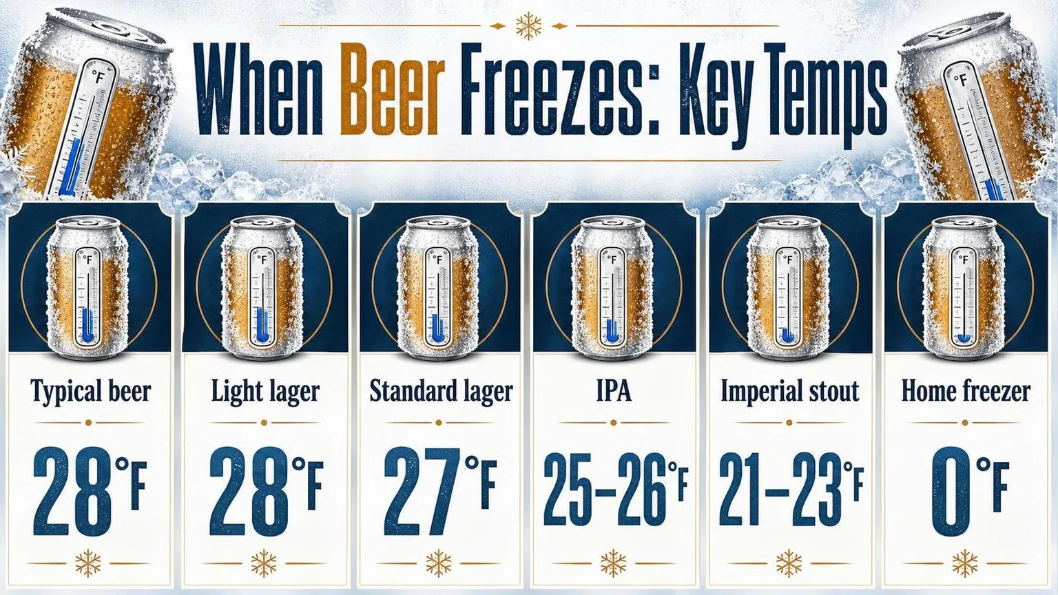 Beer Freezing Points by Style — key facts at a glance