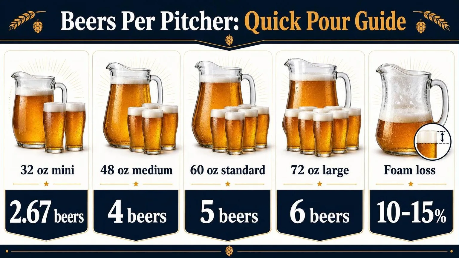 How Many Beers Fit In A Pitcher? — key facts at a glance