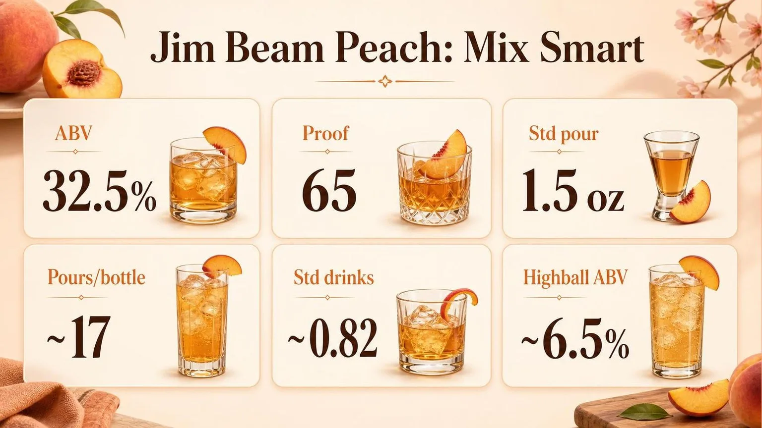 Jim Beam Peach: By The Numbers — key facts at a glance