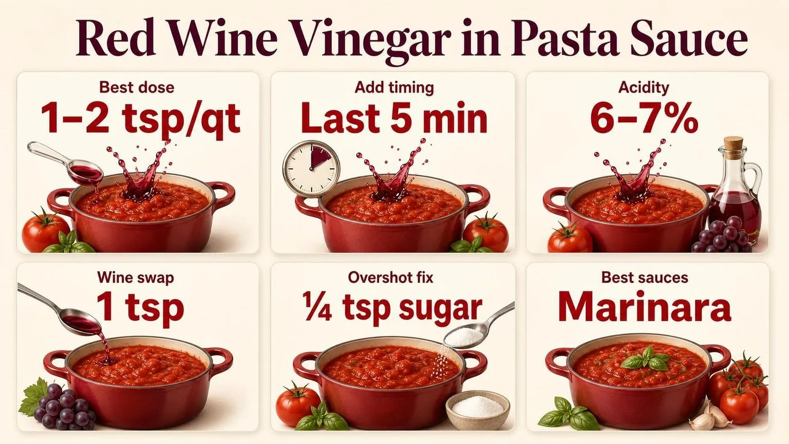 Can I Use Red Wine Vinegar In Pasta Sauce? 1 Red Wine Vinegar in Pasta Sauce: By the Numbers — key facts at a glance