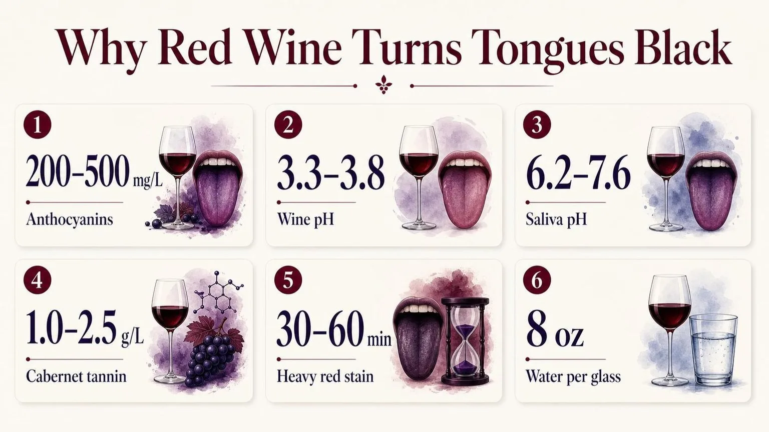 Why Does My Tongue Turn Black After Drinking Red Wine? 1 Why Red Wine Stains Your Tongue Black — key facts at a glance