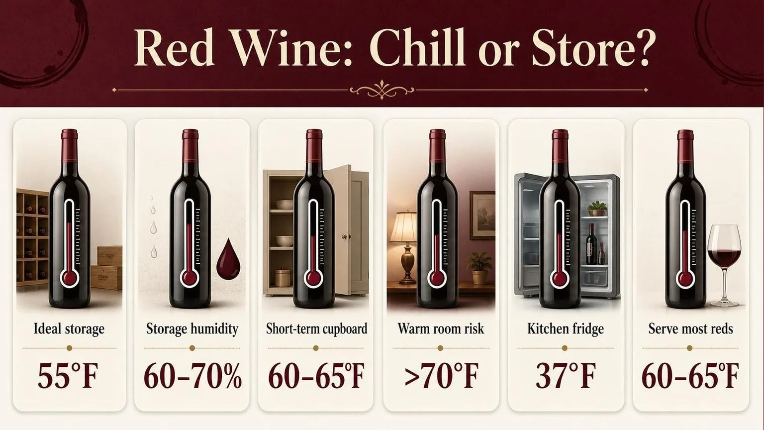 Do You Refrigerate Red Wine Before Opening? 1 Red Wine Serving & Storage Temps — key facts at a glance
