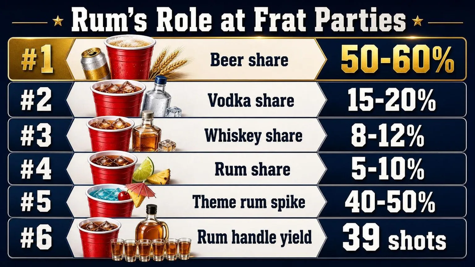 What Actually Gets Poured at Frat Parties — key facts at a glance