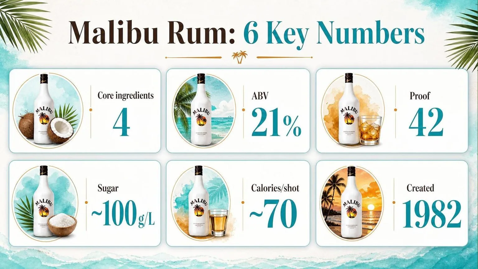 What Are The Ingredients In Malibu Rum? 9 Key Facts You Should Know (2026 Update) 1 Malibu Rum by the Numbers — key facts at a glance