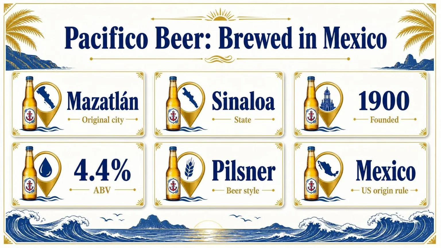 Pacifico Beer: Brewed in Mexico, By the Numbers — key facts at a glance