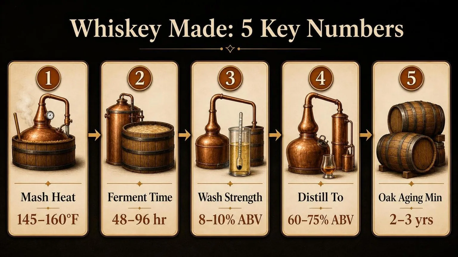 Whiskey by the Numbers: Rules That Define It — key facts at a glance