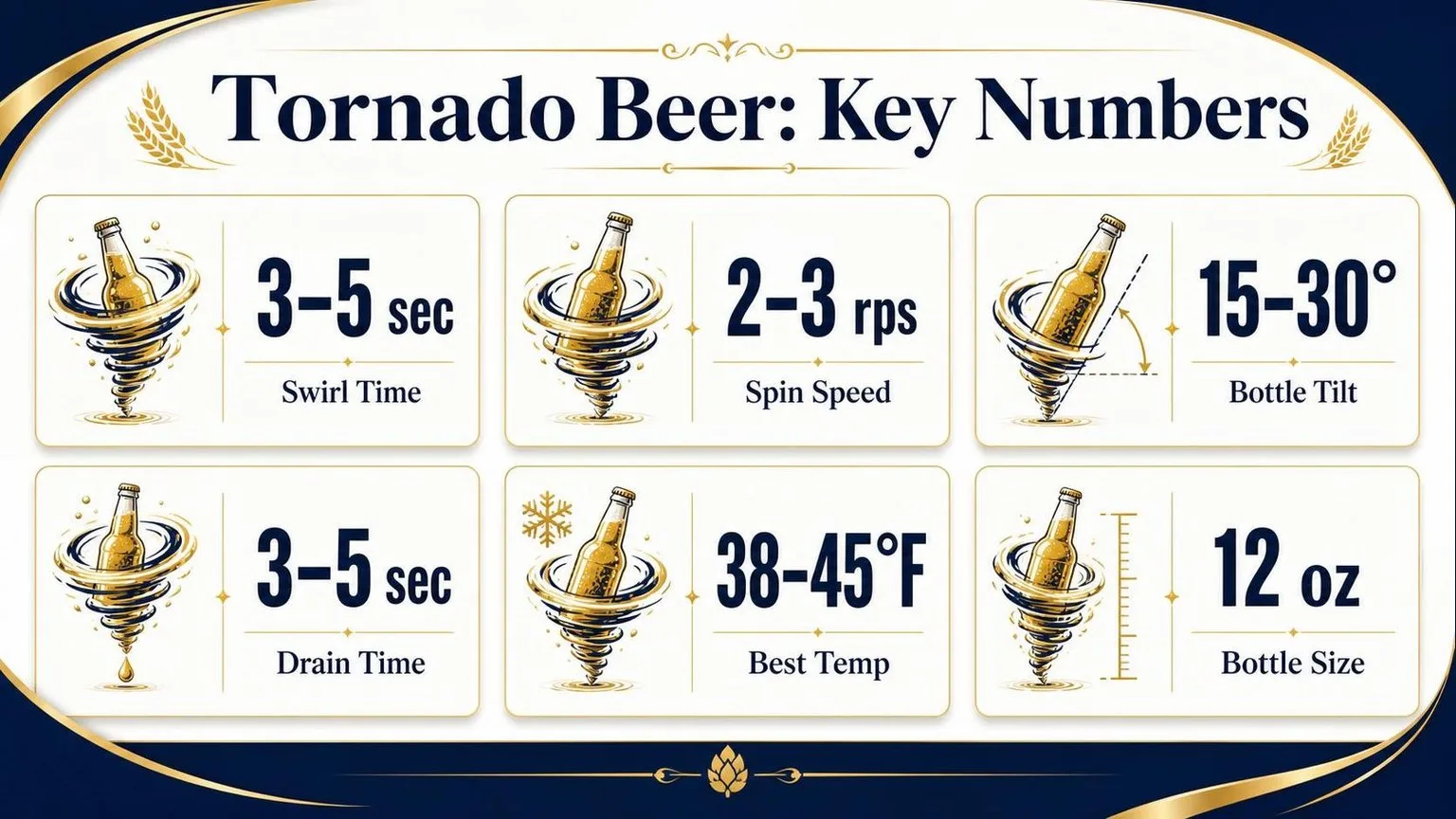 How to Tornado a Beer: The Numbers — key facts at a glance