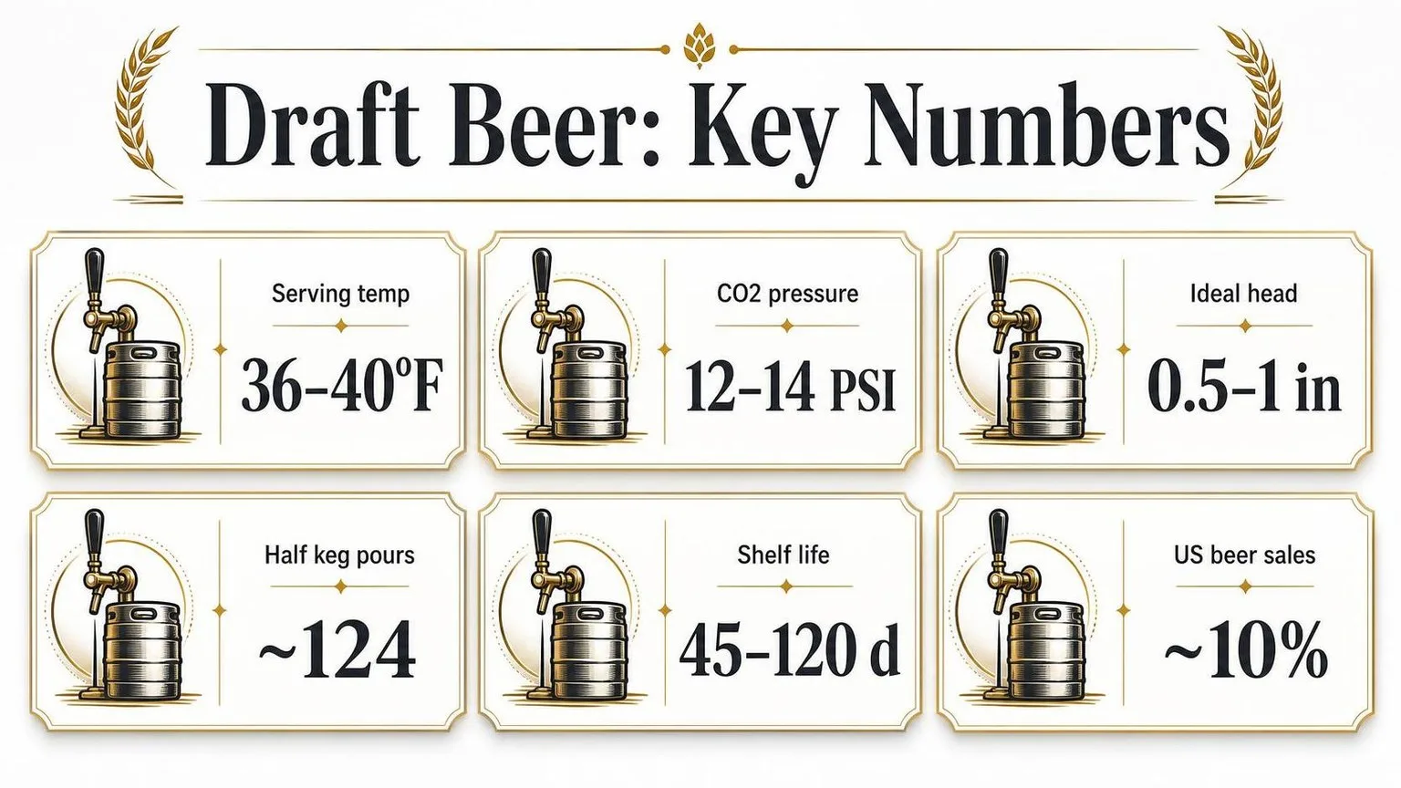 Draft Beer By The Numbers — key facts at a glance