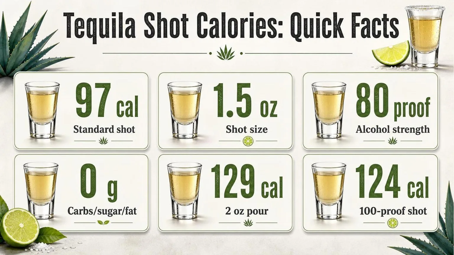 Tequila Shot Calories: The Real Numbers — key facts at a glance