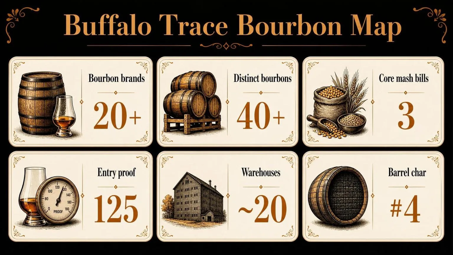 What Bourbon Does Buffalo Trace Make? Get Answer Now 1 Buffalo Trace Bourbon by the Numbers — key facts at a glance