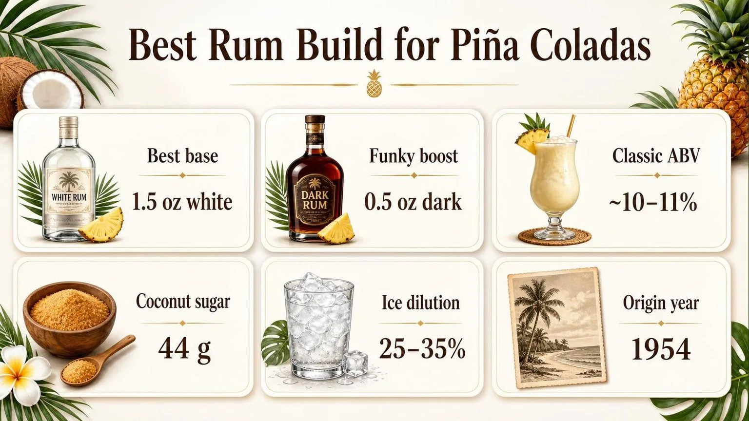 Piña Colada Rum & Build Numbers — key facts at a glance