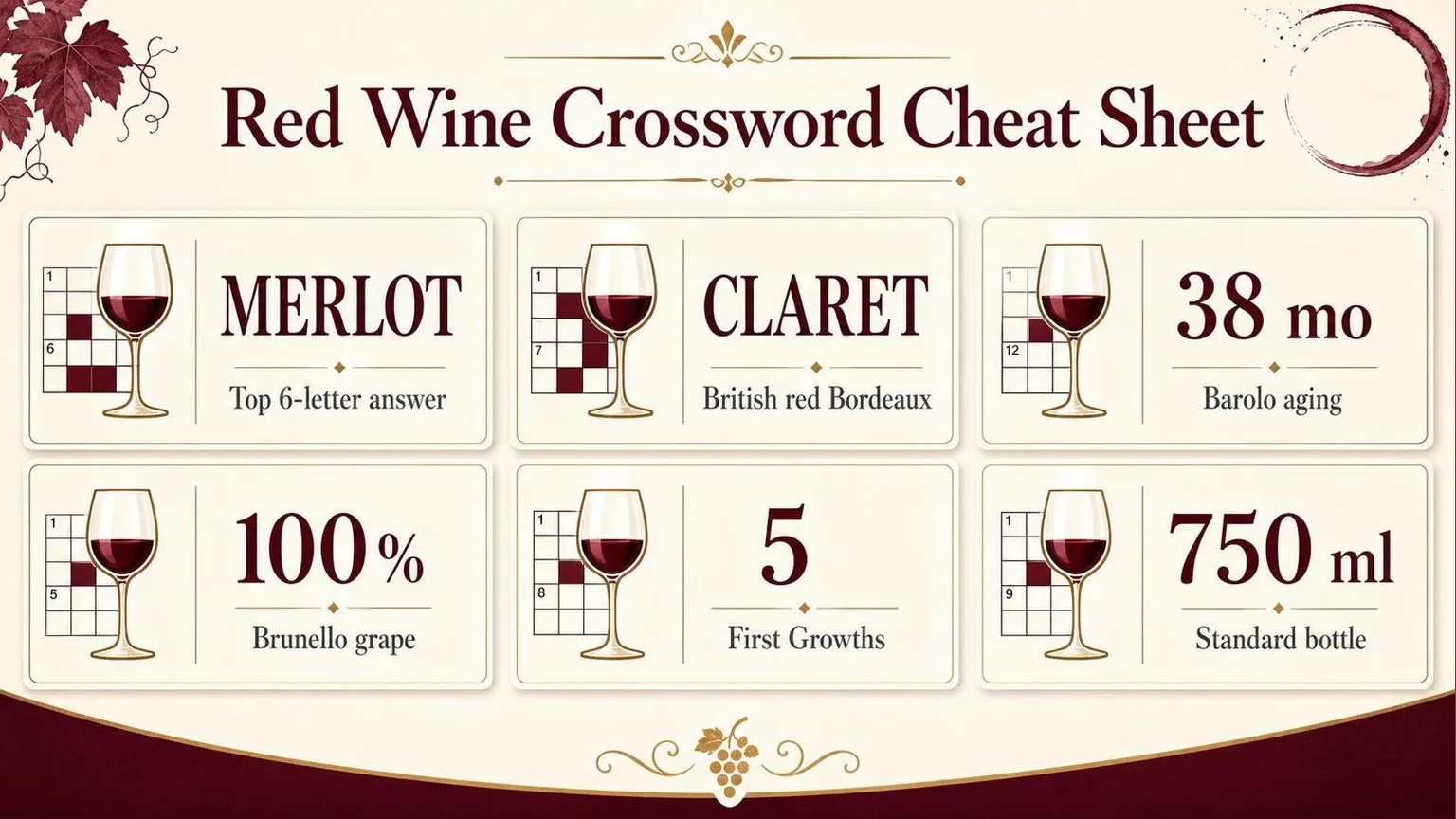 A Red Wine Crossword? 1 Red Wine Crossword: Key Numbers to Know — key facts at a glance