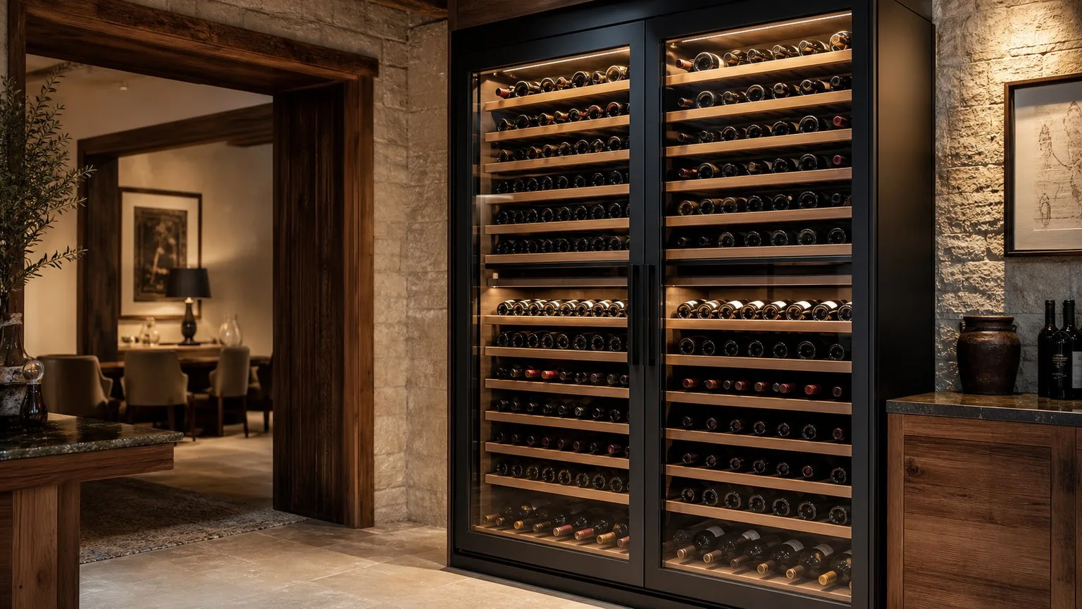 How Much Is Wine Coolers? 2026 Pricing Guide for Every Budget 4 Large 100-bottle wine cooler with wooden shelves and glass door