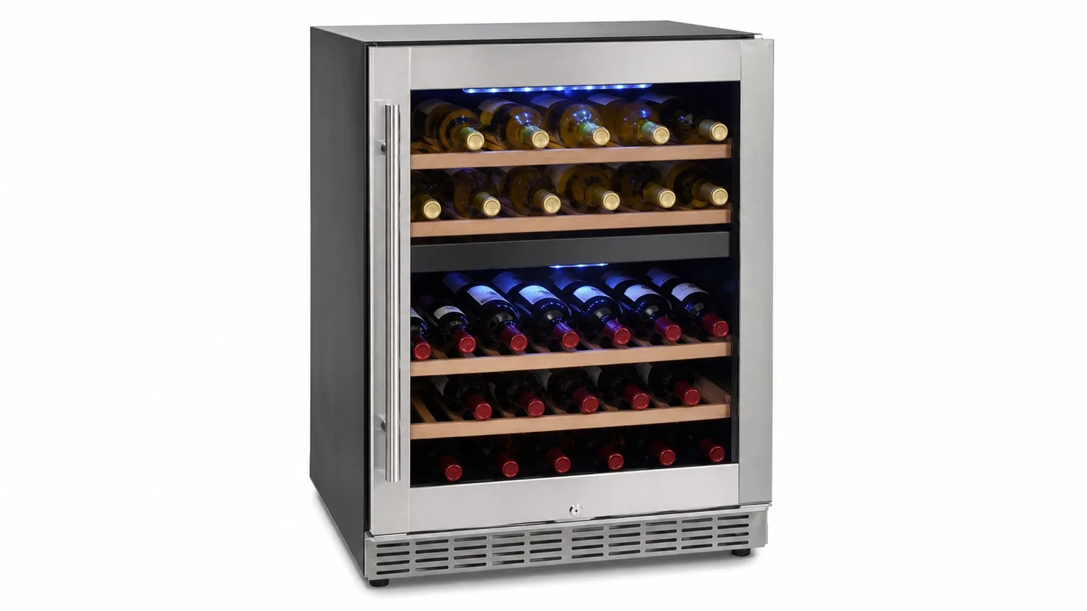 How Much Is Wine Coolers? 2026 Pricing Guide for Every Budget 3 Medium-sized dual-zone wine cooler with LED lighting