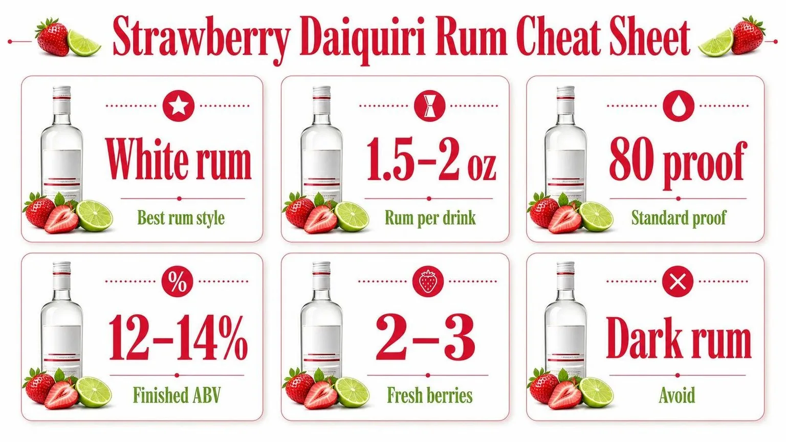 Strawberry Daiquiri: The Numbers — key facts at a glance