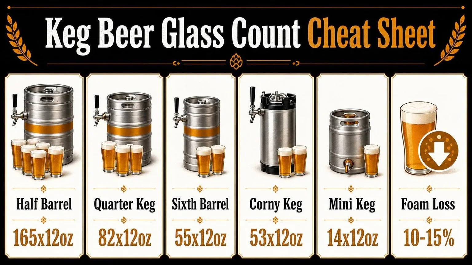 11 Essential Facts About How Many Glasses Of Beer In A Keg (2026 Full Draft System & Event Planner Guide) 1 How Many Beers Are In That Keg? — key facts at a glance