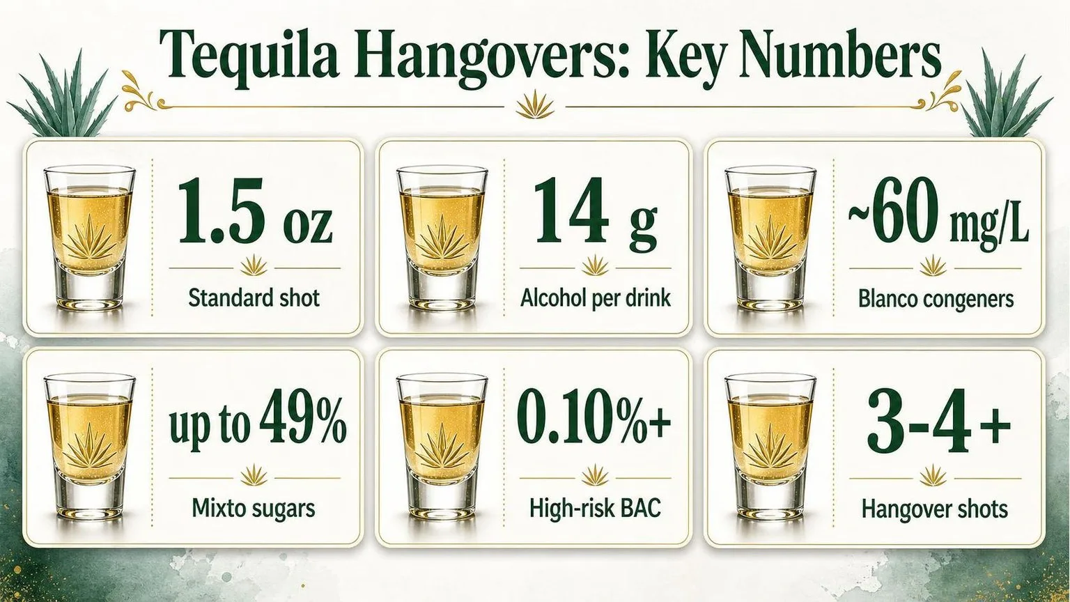 Does Tequila Give You A Hangover? 1 Why Tequila Hangovers Vary: The Numbers — key facts at a glance
