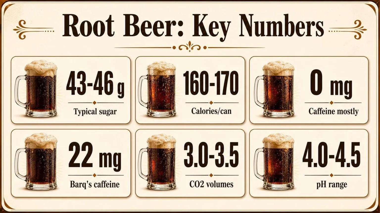 Root Beer By The Numbers — key facts at a glance