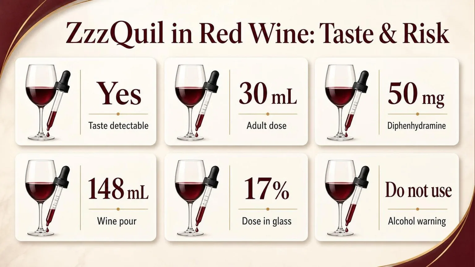 ZzzQuil in Red Wine: Key Numbers — key facts at a glance