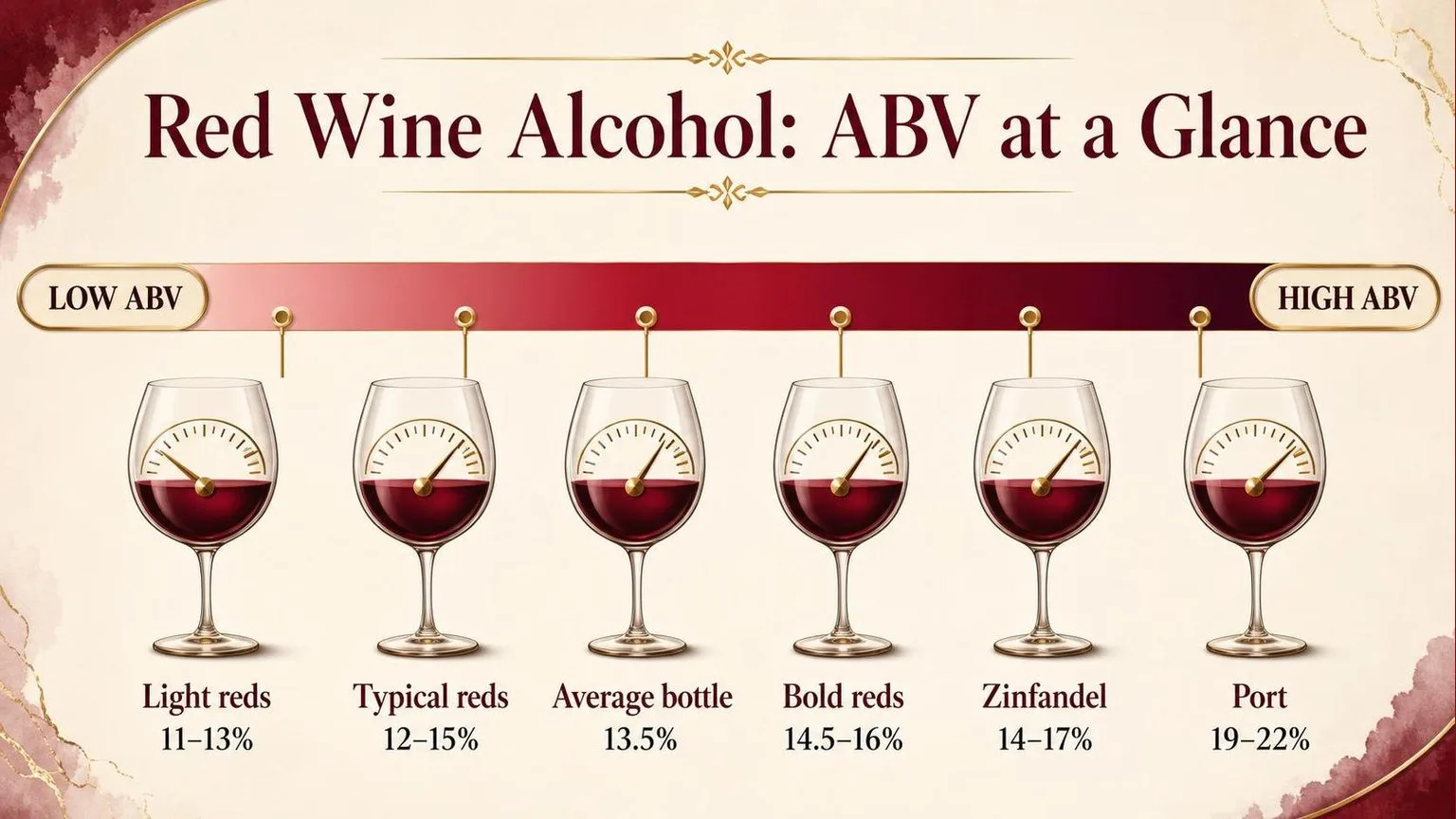 Red Wine ABV by Style: What's in Your Glass — key facts at a glance