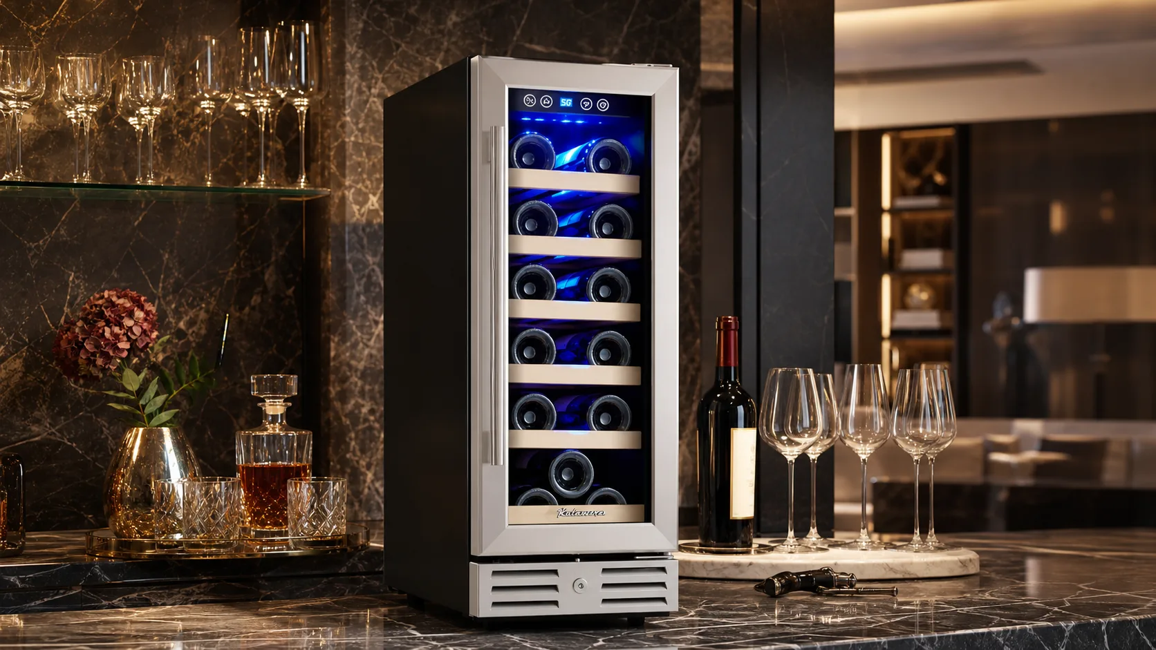 Kalamera 18-Bottle Wine Cooler — Best Overall: 18-bottle capacity