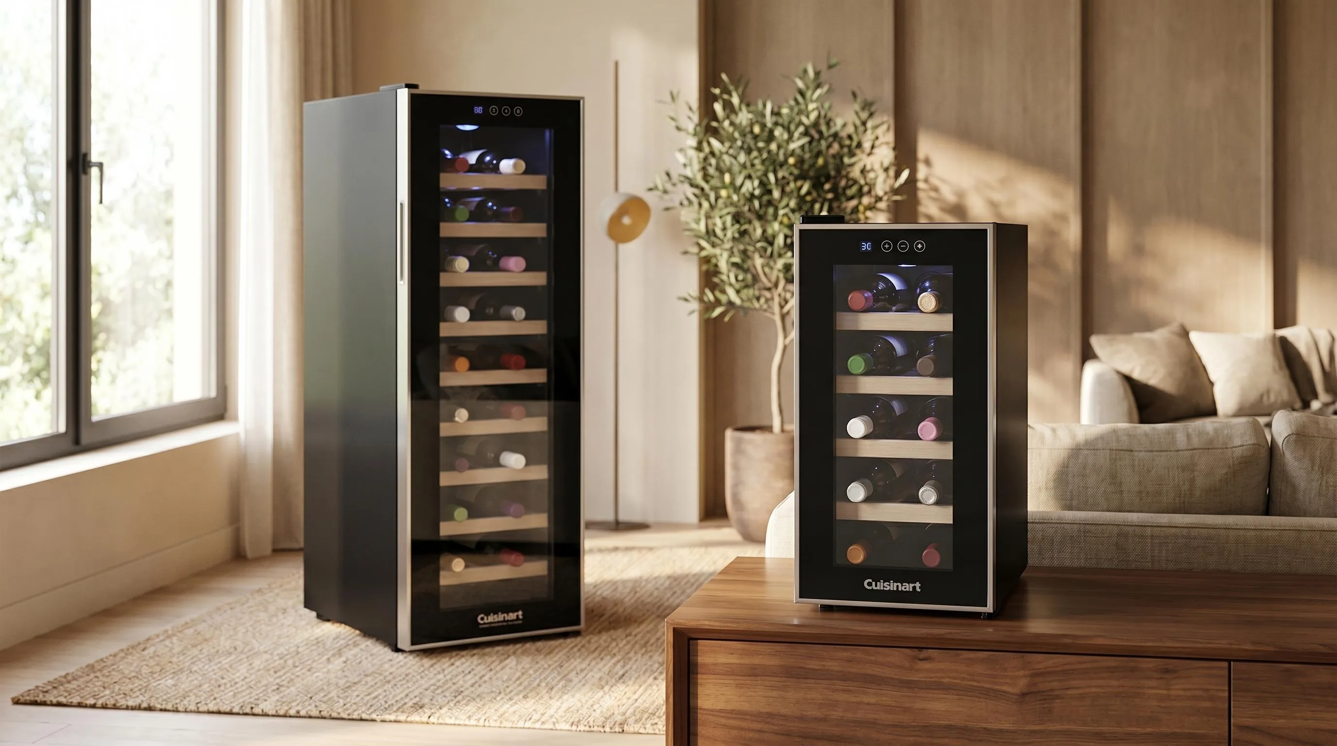 Cuisinart CWC-1800TS 18-Bottle: 18-bottle capacity with sleek stainless steel trim styling from Cuisinart